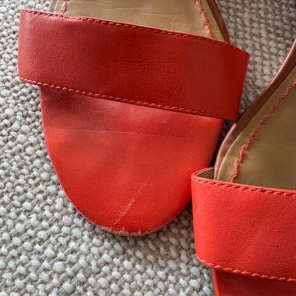 Nine West Orange ankle strap women's sandal size 9 - Picture 4 of 7